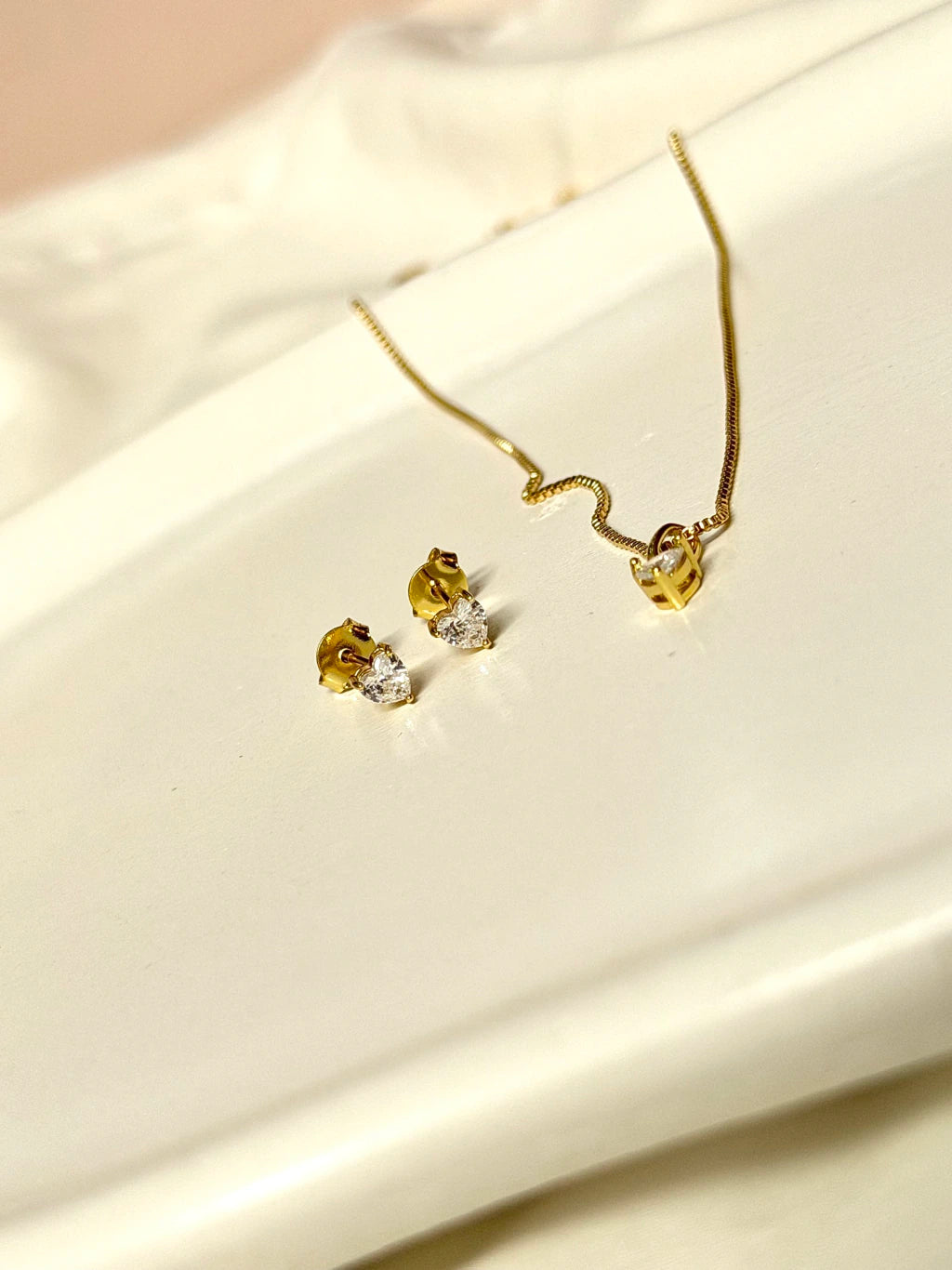 Conjunto ponto de luz coração 4mm