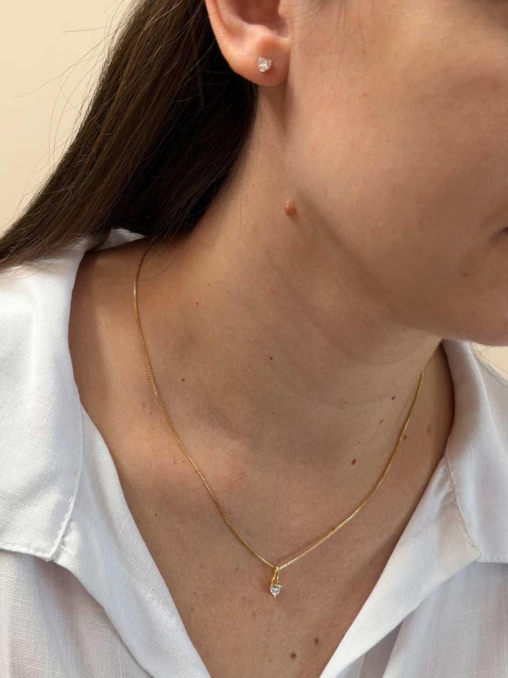 Conjunto ponto de luz coração 4mm
