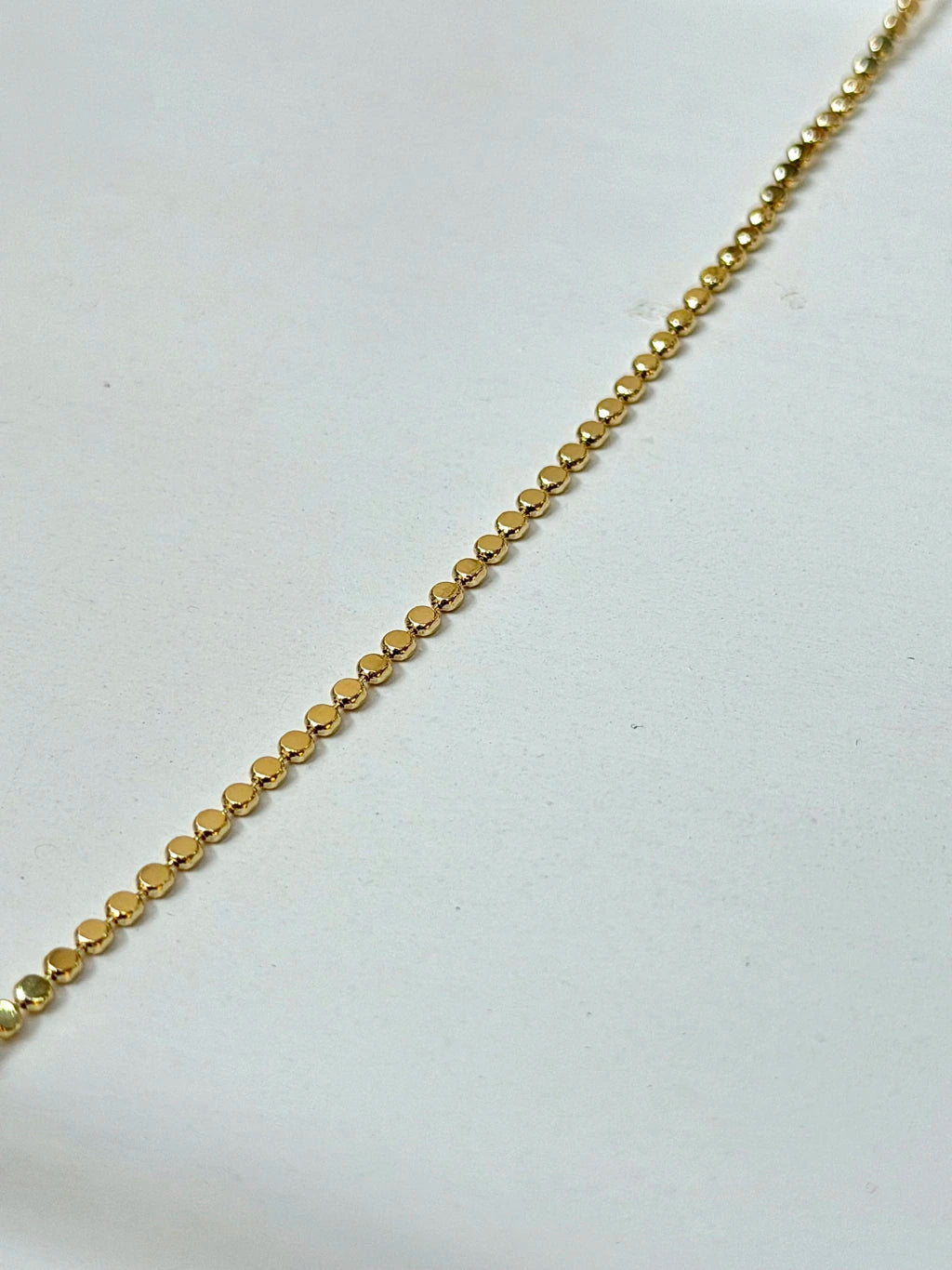 Colar chapa bolinhas 40cm+5cm