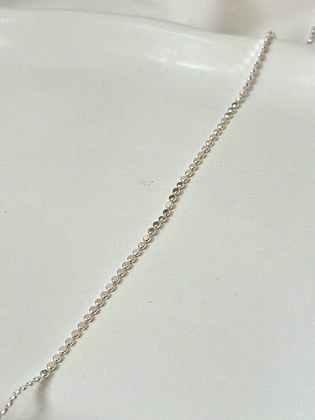 Colar chapa bolinhas 40cm+5cm