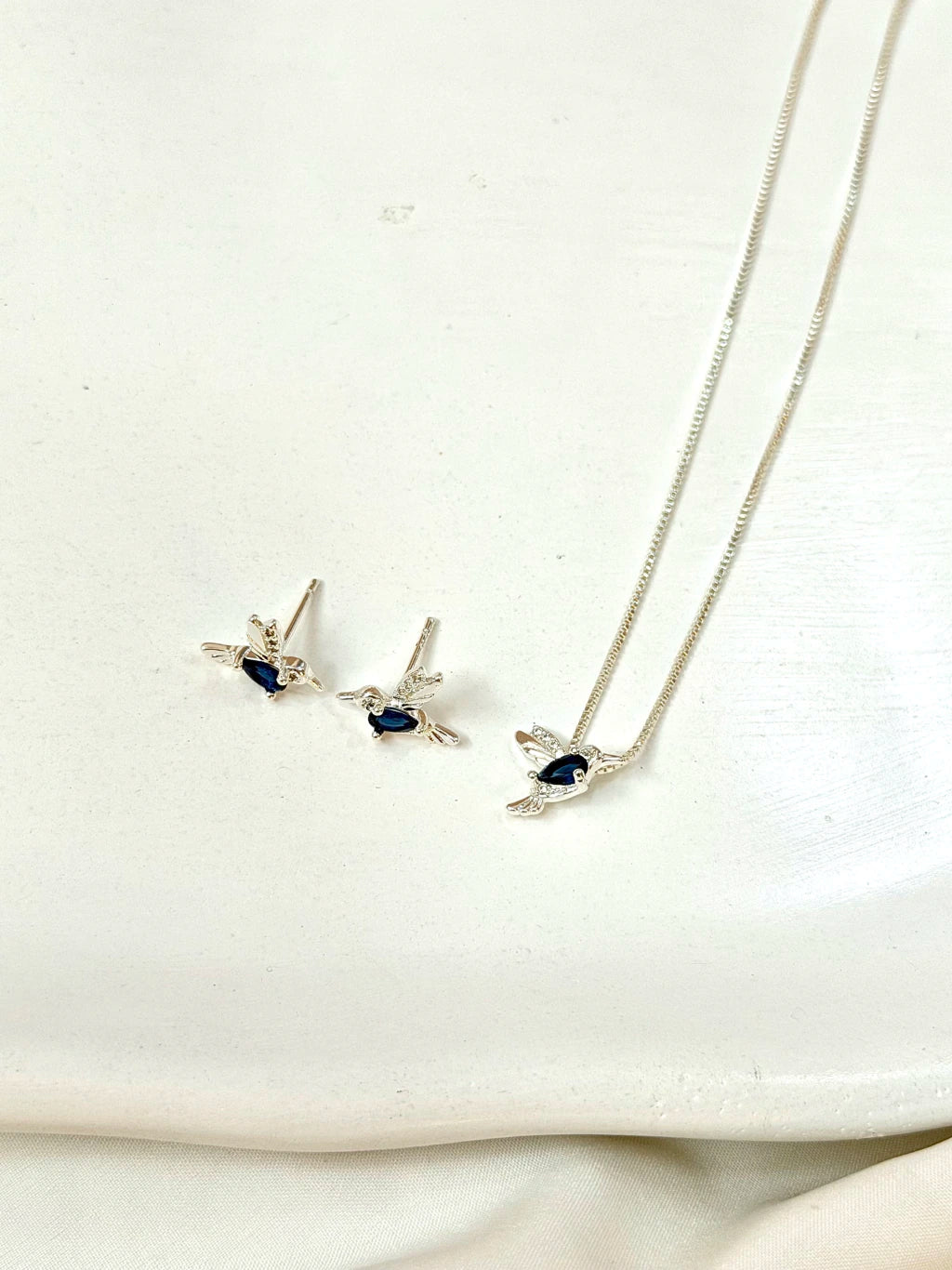 Conjunto pássaro azul