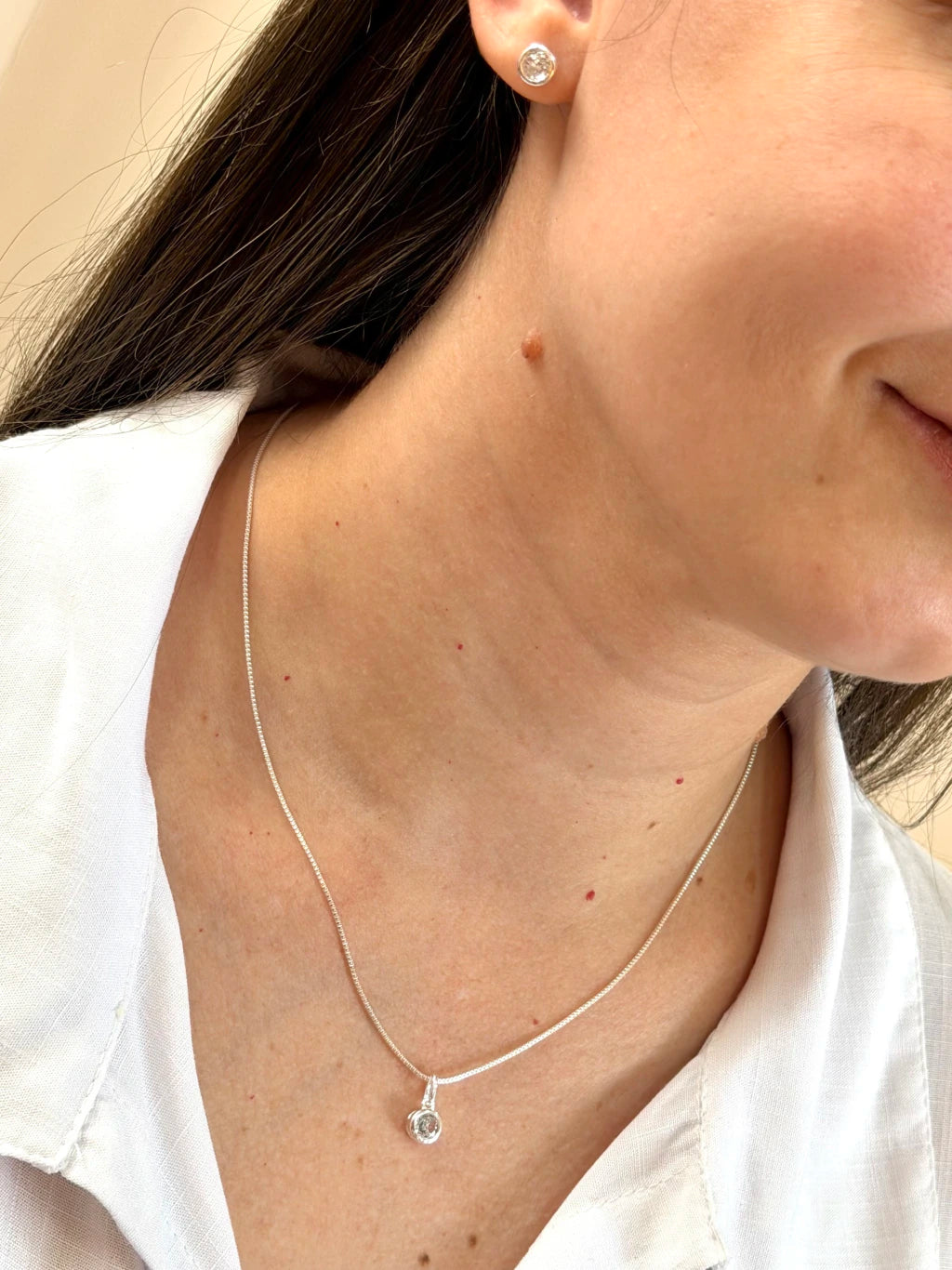 Conjunto ponto de luz redondo