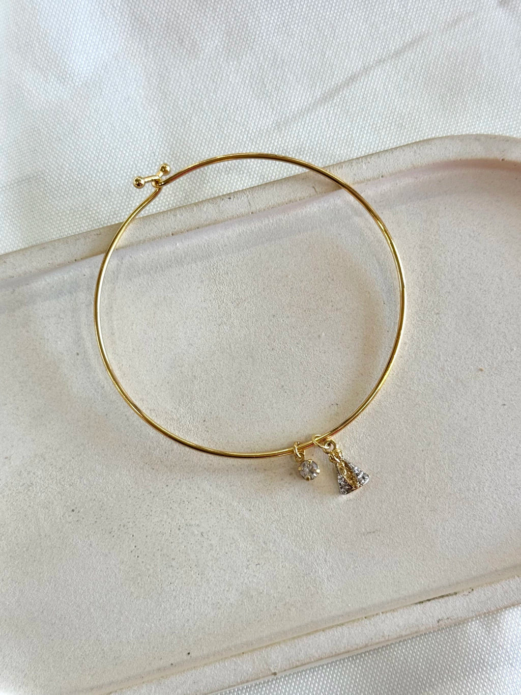 Bracelete com Nossa Sra Aparecida e ponto de luz