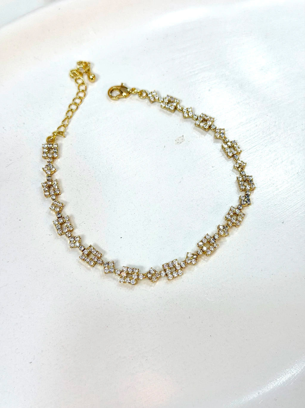 Pulseira cravejada luxo