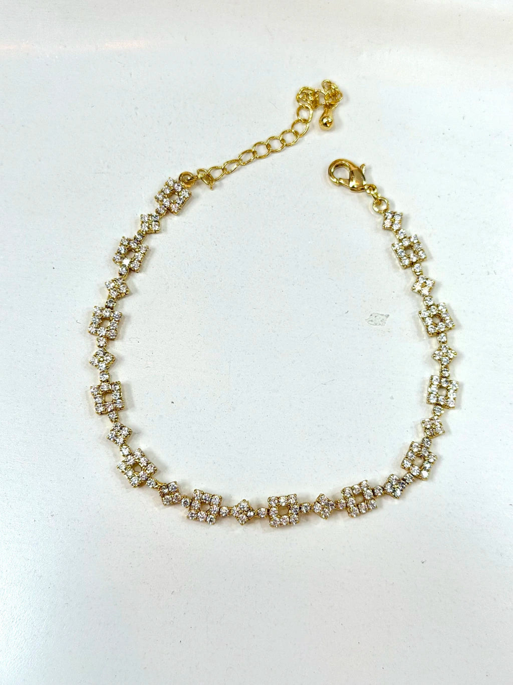Pulseira cravejada luxo