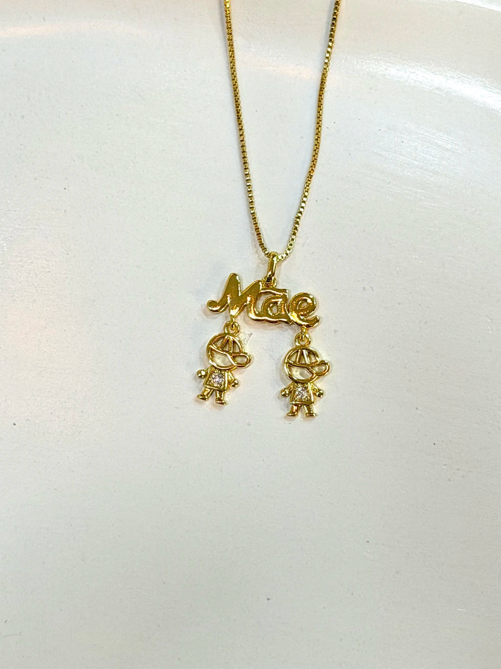 Colar mãe dois meninos