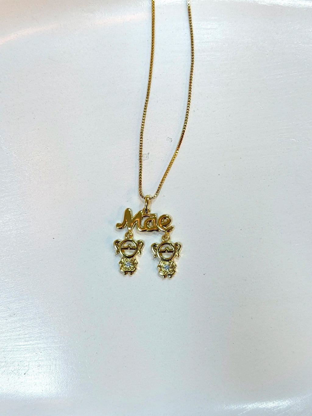 Colar mãe duas meninas