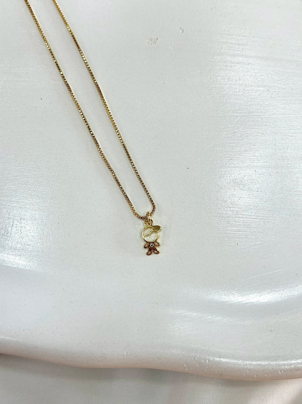 Colar menino zircônia