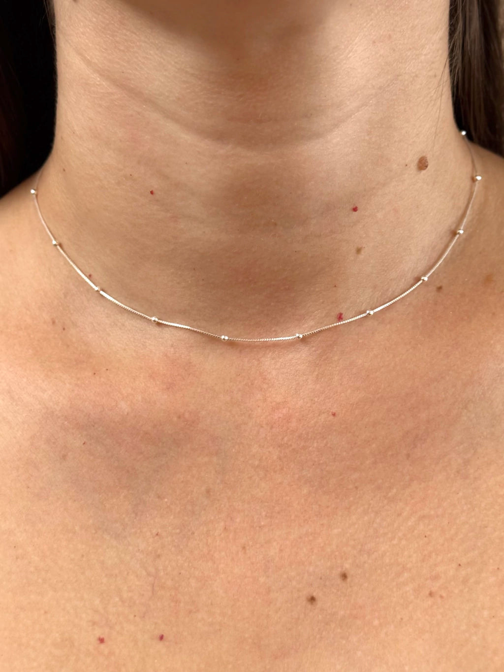 Colar veneziana bolinhas 40cm