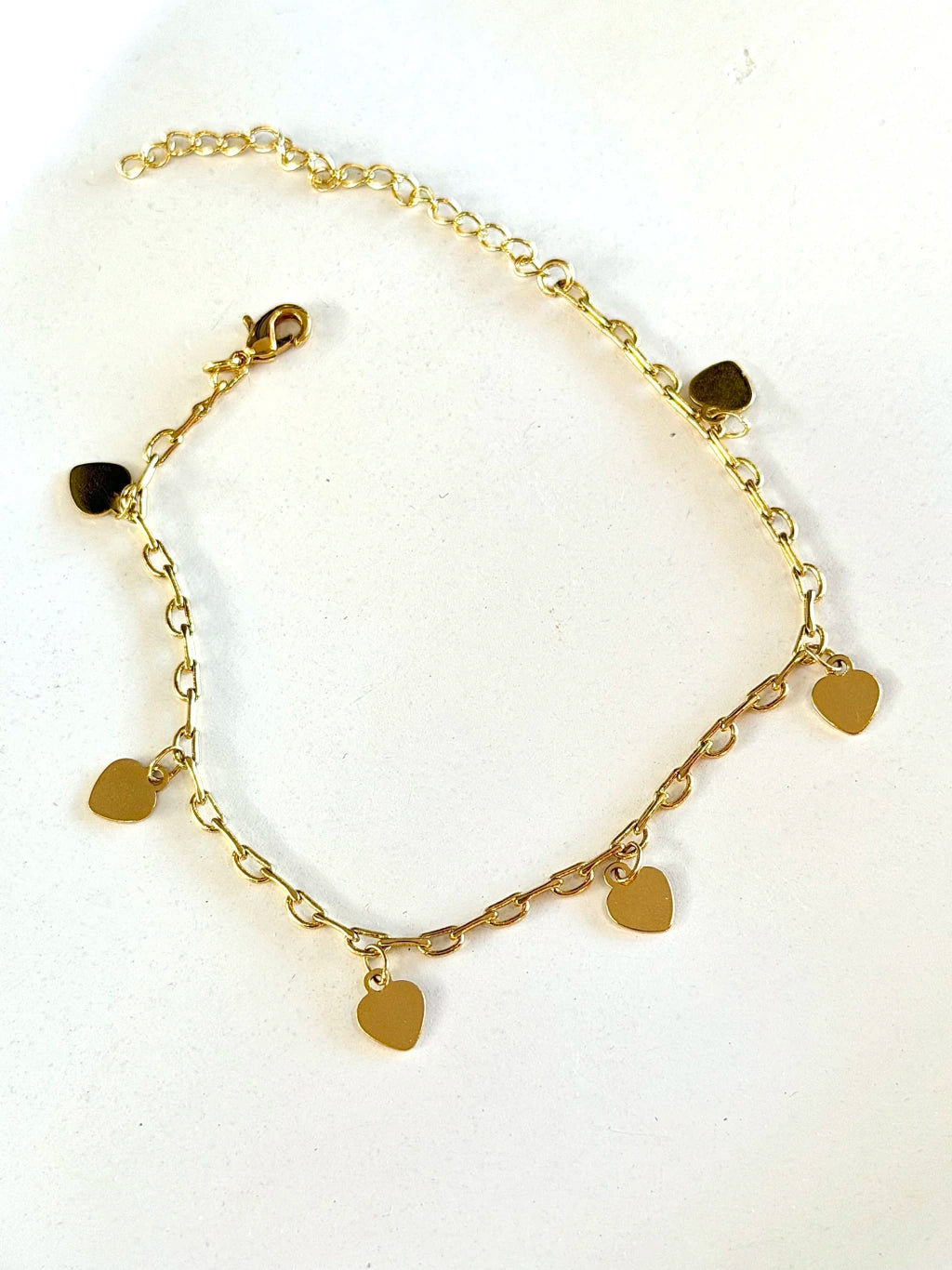 Pulseira coração pendurado