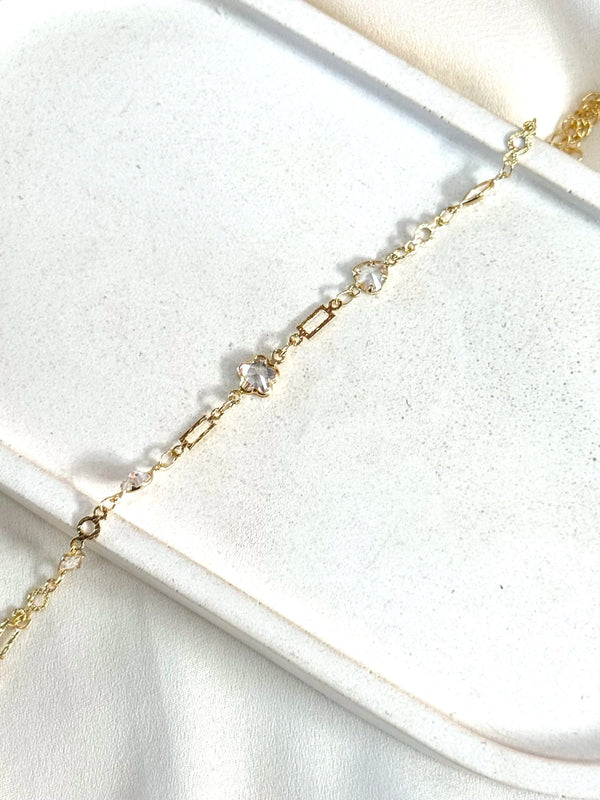 Pulseira coração estrela e ponto de luz