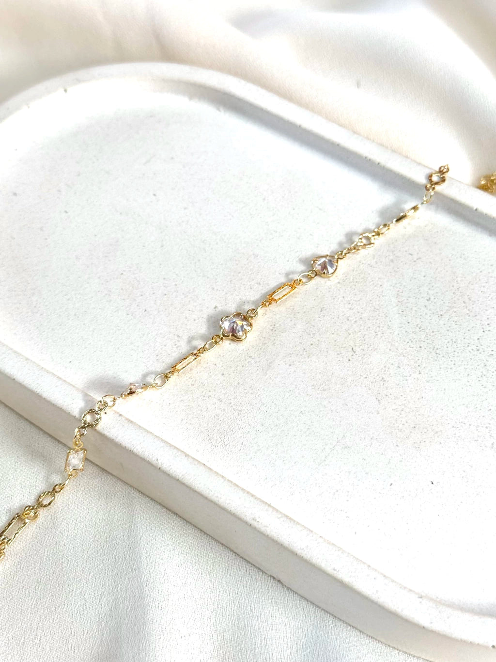 Pulseira coração estrela e ponto de luz