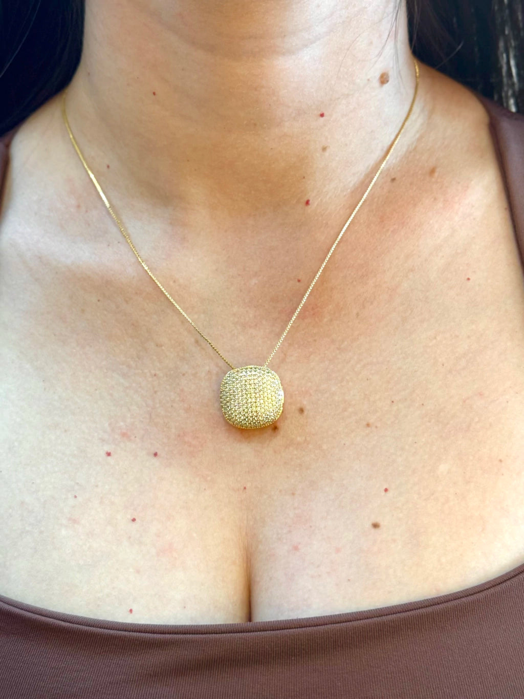 Conjunto quadrado cravejado