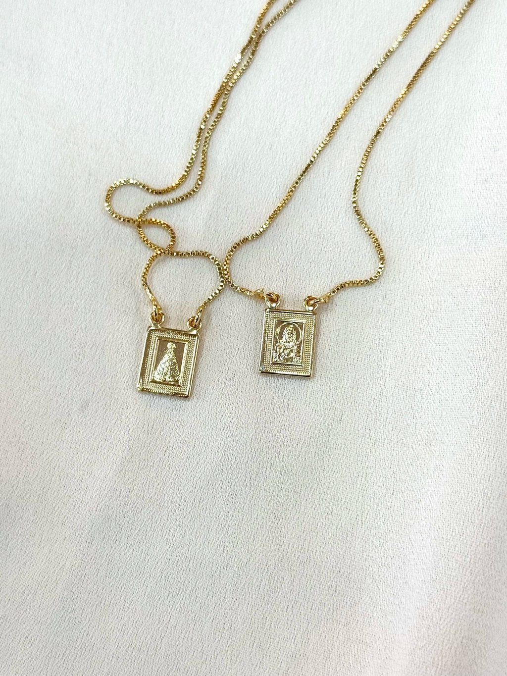Escapulário N. S Aparecida e Sag Coração Jesus