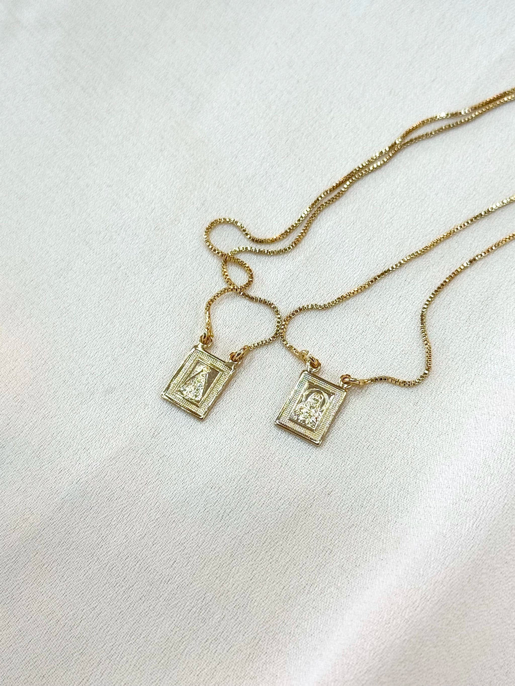 Escapulário N. S Aparecida e Sag Coração Jesus
